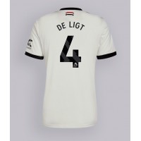 Manchester United Matthijs de Ligt #4 Tretí futbalový dres 2024-25 Krátky Rukáv